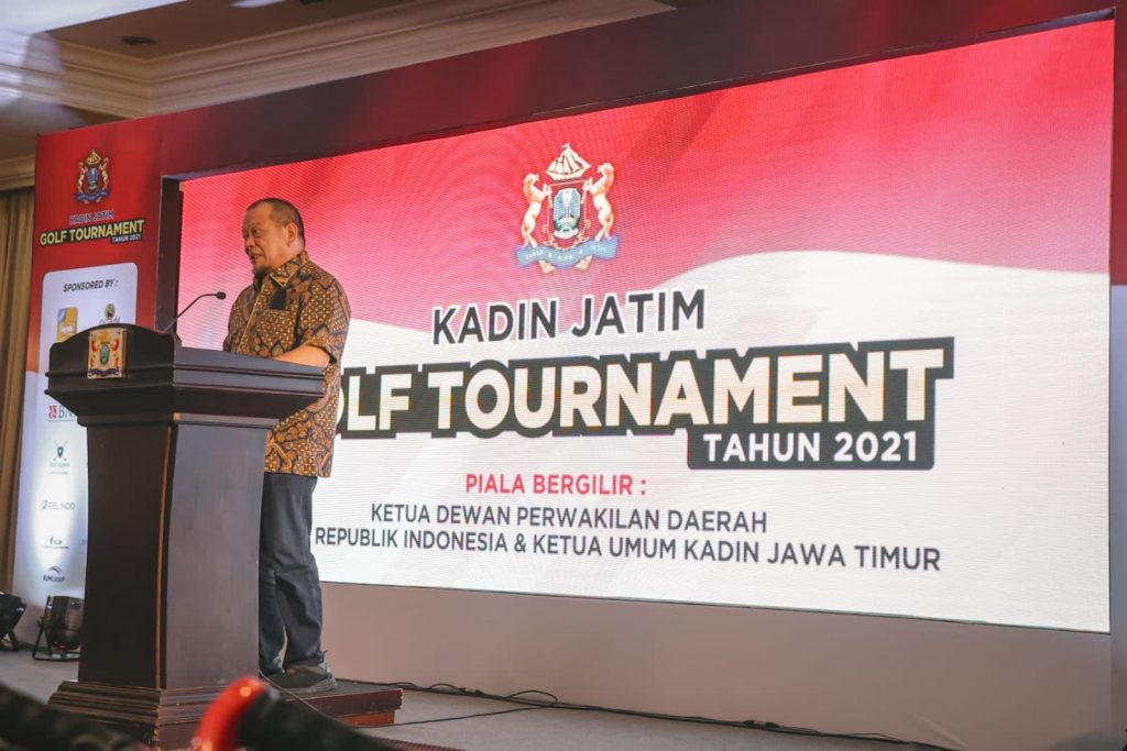 Tutup Turnamen Kadin, Ketua DPD RI Ingin Filosofi Golf Ditanamkan ke Anak-Anak