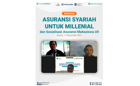 Takaful Umum Gelar Webinar Asuransi Syariah Untuk Milenial di UII Yogyakarta