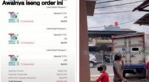 Iseng Order Barang Rp. 550 saat Promo 11.11, Wanita Kaget Rumahnya Didatangi Mobil Box