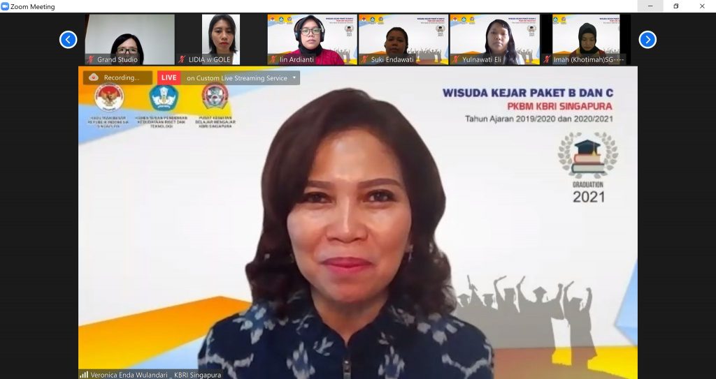 131 Pekerja Migran Indonesia di Singapura Diwisuda di Hadapan Dubes