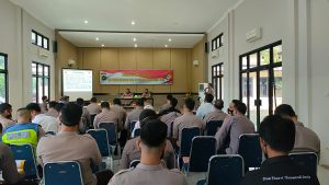 Polres Bangka Barat Sosialisaikan DIPA RKA-KL T.A 2022 Dan Penandatanganan Pakta Integritas