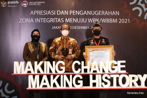 Kemenkeu Kembali Raih Predikat WBK dan WBBM