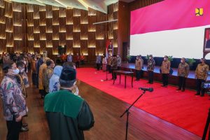Lantik 18 Pejabat Tinggi Kementerian PUPR, Menteri Basuki: Selamat Bertugas, Laksanakan Tanggung Jawab dengan Amanah