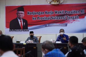 Kejar Target Clean and Clear Huntap Tondo II Februari 2022, Wapres Minta Gubernur Sulteng dan Walikota Palu Bersinergi