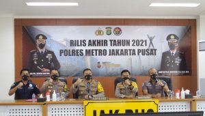 Polres Jakarta Pusat Rilis Kasus Tahun 2021, Ternyata Didominasi Oleh Kasus Ini, Mengejutkan