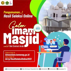 Kemenag Umumkan Hasil Tes Online Calon Imam Masjid Untuk UEA