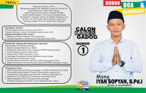 Iyan Sopyan, Calon Kepala Desa Gadog-Pacet, Muda dan Merakyat