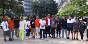 Group Musik The HMS Band Sosialisasikan Masalah BLBI Kepada Generasi Muda di Car Free Day Jakarta