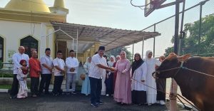 Potong Hewan Qurban, BPN Banten Salurkan Daging Qurban kepada Masyarakat yang Membutuhkan