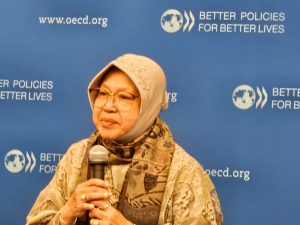 Orientasi Pembangunan Infrastruktur Bencana Mensos Risma mendapatkan Apresiasi dari Forum Infrastrutur OECD