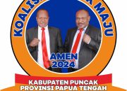 Kontestasi di Pilkada Puncak, Paslon AMEN Mendaftar di KPU Puncak