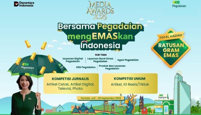 Pegadaian Media Awards Kembali Hadir, Siap-Siap Rebut Total Hadiah Ratusan Gram Emas!
