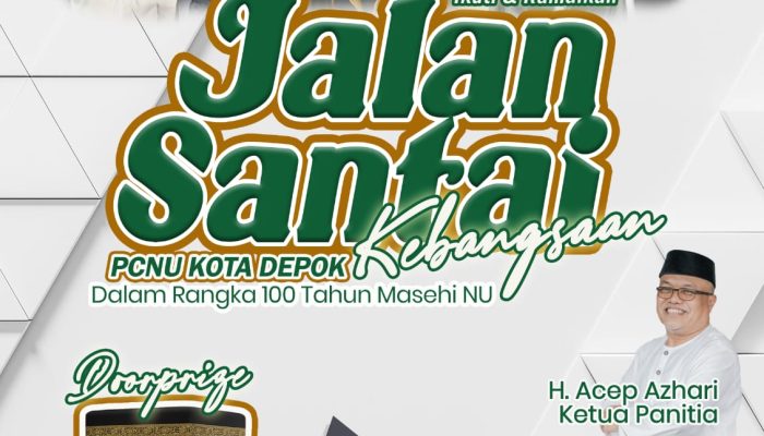 Sambut 100 Tahun Masehi NU, PCNU Kota Depok Gelar Jalan Santai Kebangsaan Berhadiah Paket Umroh