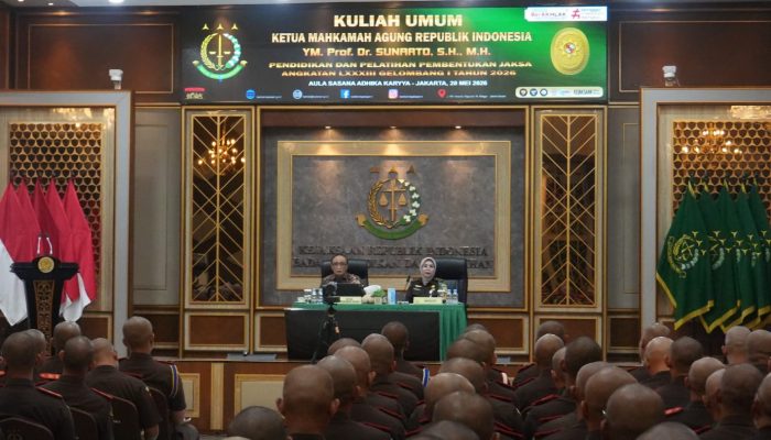 BERI KULIAH UMUM BAGI CALON JAKSA, KETUA MA SAMPAIKAN 3 PILAR UTAMA PROFESIONALISME PENEGAK HUKUM