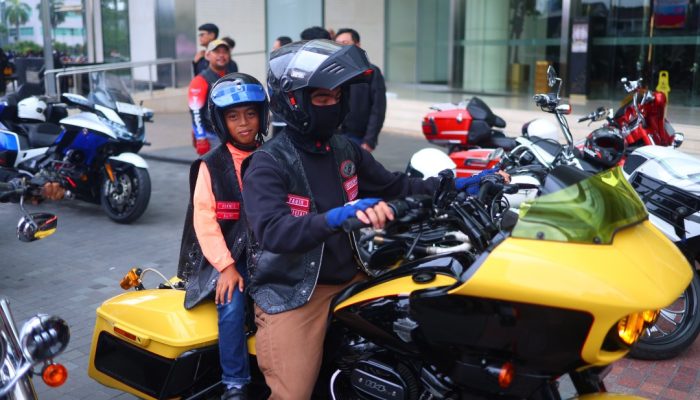 Wujudkan Mimpi Anak Kecil Tunggangi Motor Besar, MBI DKI Jakarta Ajak Anak Bernama Arya Ikut Dalam Sunmori Keliling Jakarta 