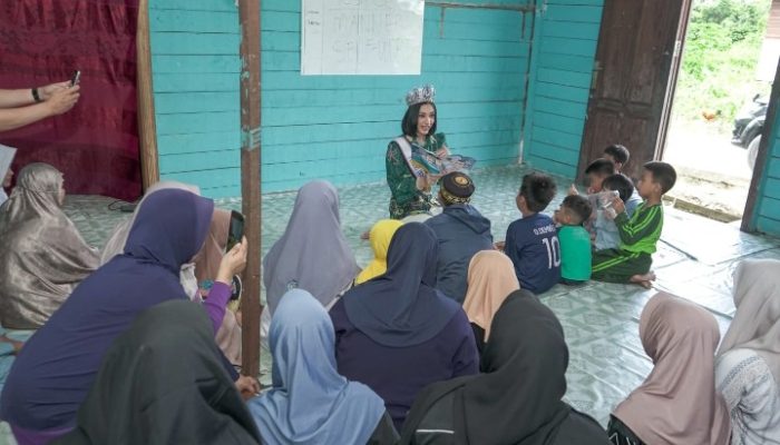 Berbagi Inspirasi, Putri Indonesia Kaltara Kunjungi Panti Asuhan Yatim dan Dhuafa