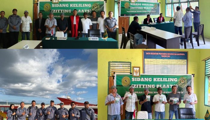 PN Wangi-Wangi Gelar Sidang dan Kenalkan Inovasi di Kaledupa