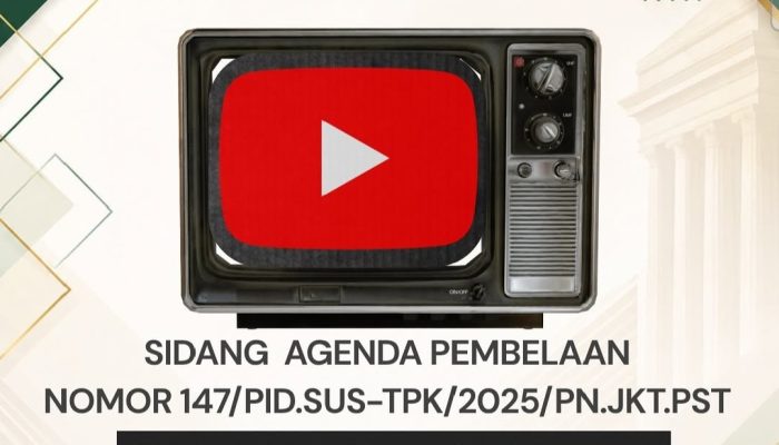 PN Jakpus Live Gelar Sidang Pledoi Nadiem Makarim Pagi Ini