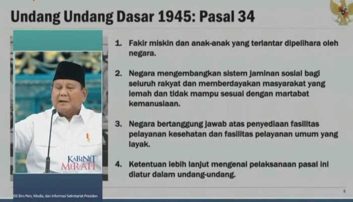 Presiden Prabowo: Anak Orang Miskin Jangan Sampai Tetap Miskin