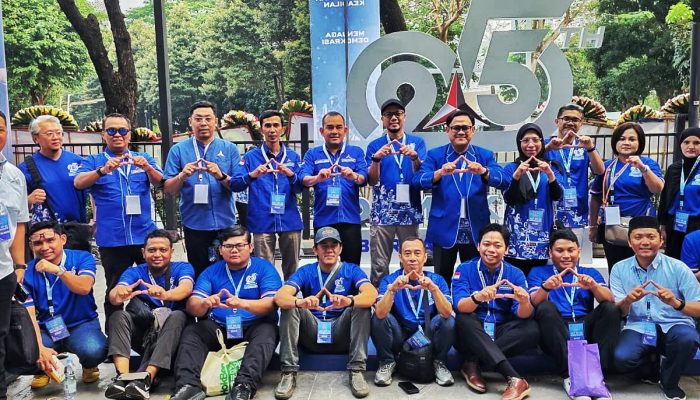 PENGURUS NASIONAL DAN DKI JAKARTA BMI HADIR DAN RAMAIKAN PUNCAK HUT KE-25 PARTAI DEMOKRAT DI GBK