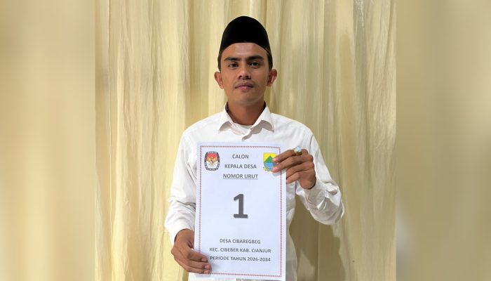 Pilkades Cibaregbeg, Sabki Resmi Dapat Nomor Urut 1