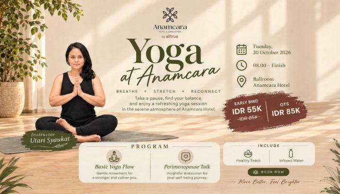 Anamcara Hotel Gelar Sesi Yoga dan Diskusi Kesehatan Perimenopause