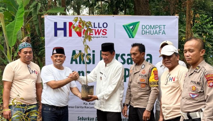 Peduli Warga dan Lingkungan, Hallonews Gelar Tiga Aksi Sosial di Pandeglang